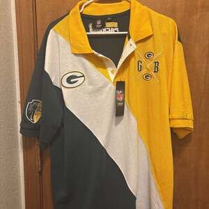 Vintage Green Bay Packers Apex One Original 90s NFL Football Polo Shirt